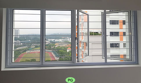 horizontal window grille in Singapore