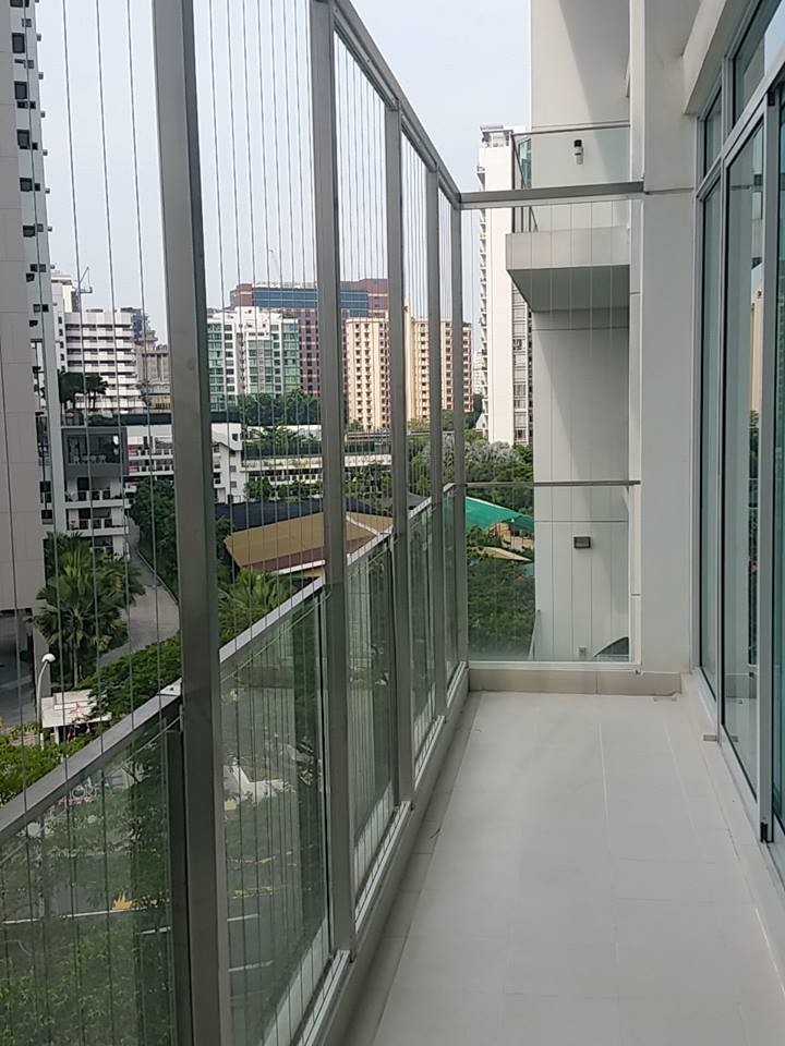 open design balcony blinds